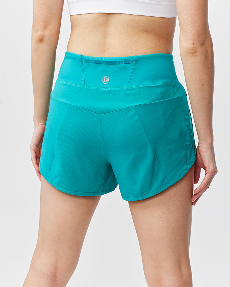Sheva High-Rise Running Shorts with Zip Pocket
