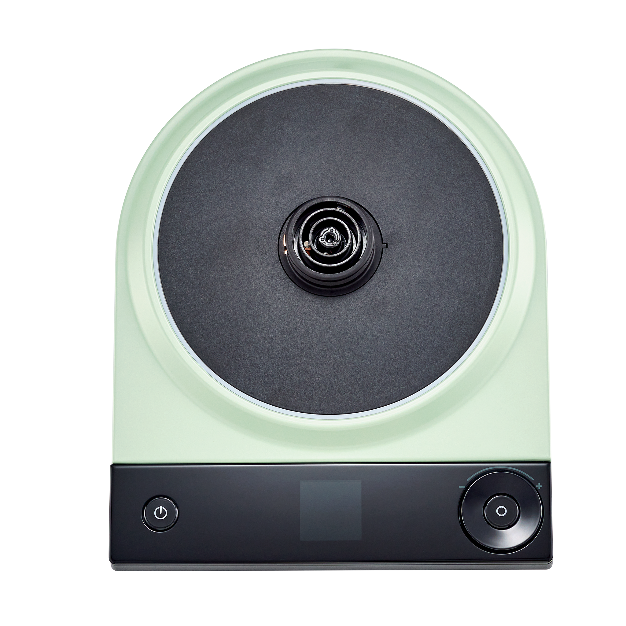 Luna stainless electric kettle with digital temperature display on a clean kitchen countertop