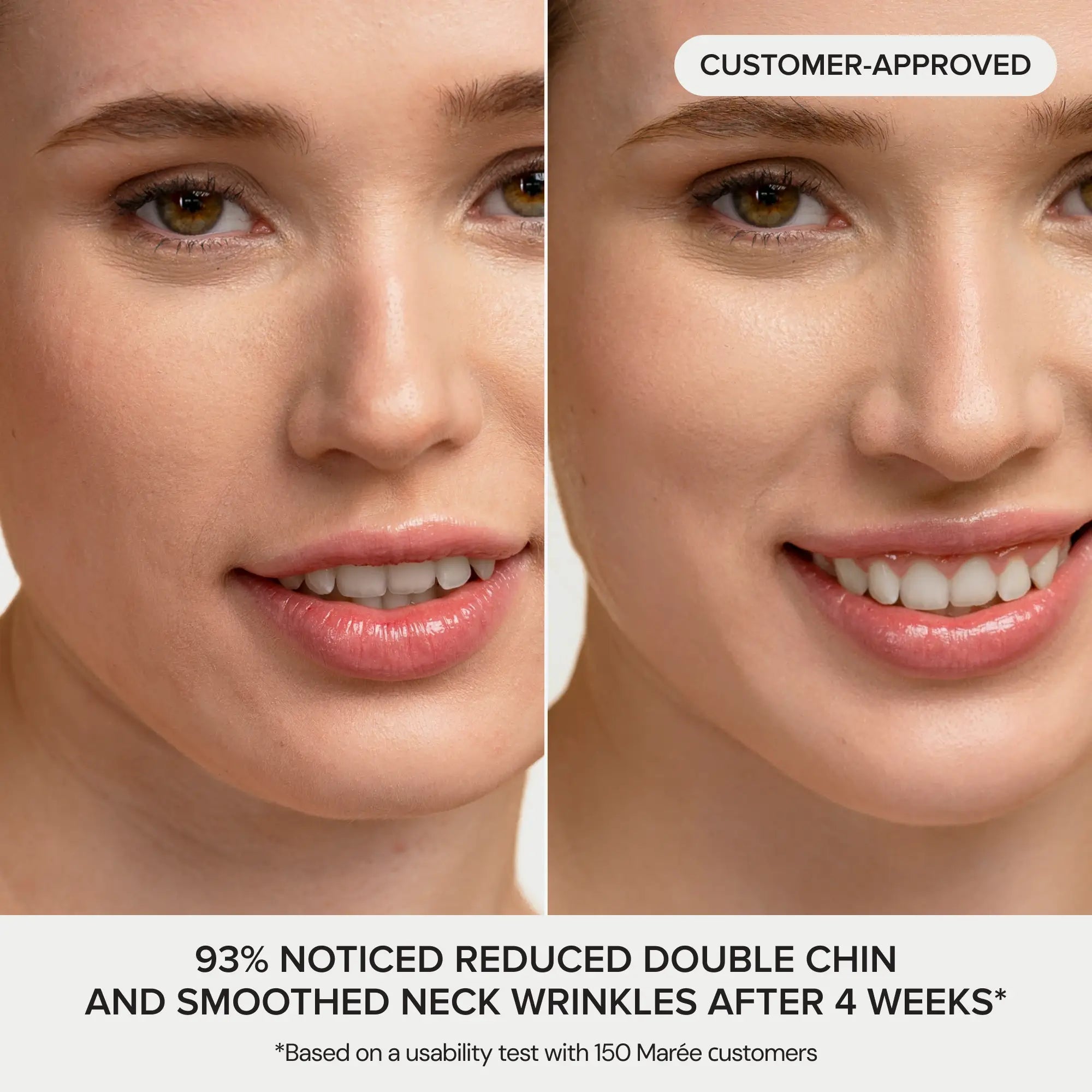 24K gold v-line hydrogel lifting mask displayed flat, showing contoured chin and neck coverage shape