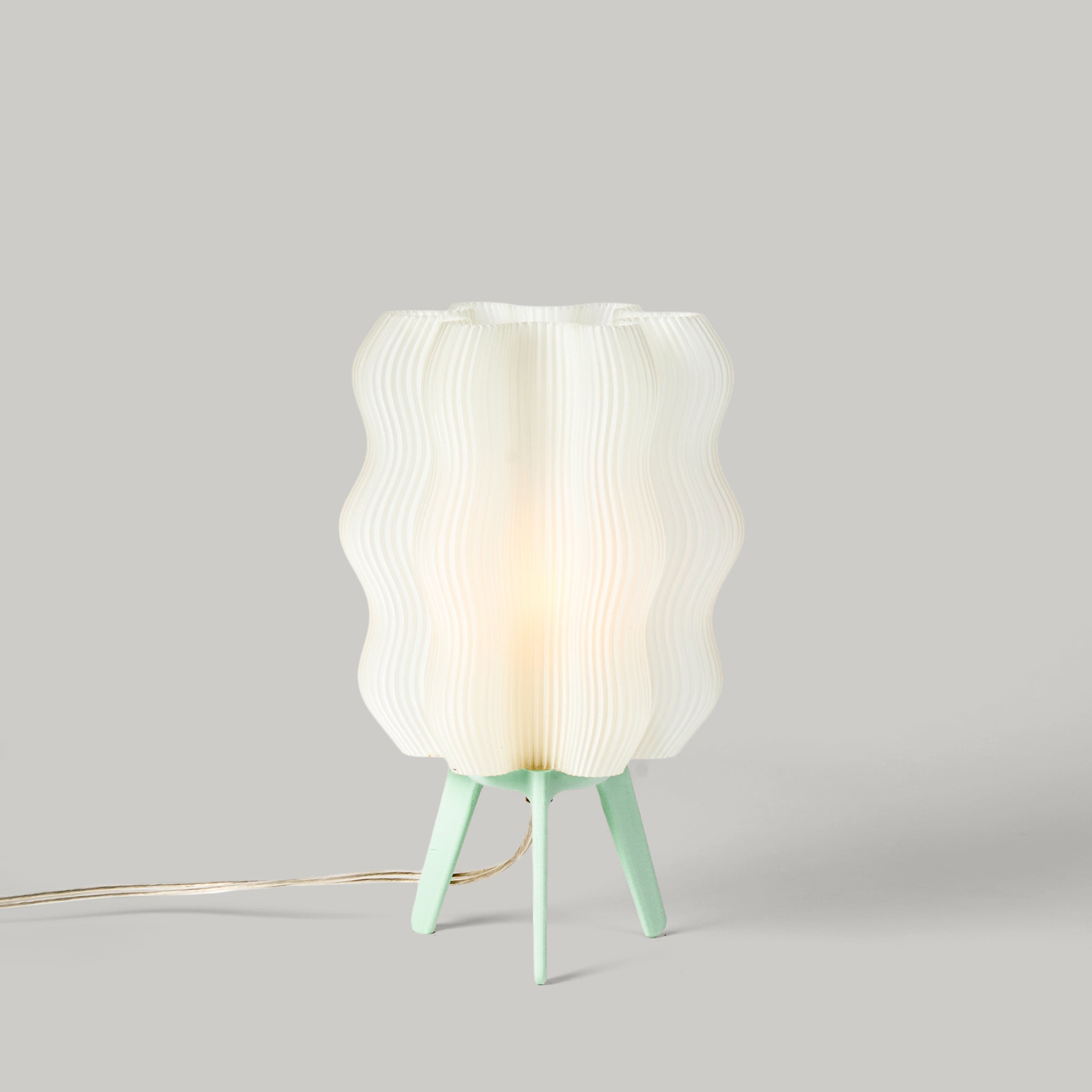 Wooj Design Wavy Recycled Plastic Sculptural Table Lamp