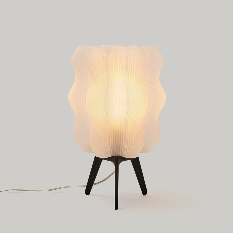 Wooj Design Wavy Recycled Plastic Sculptural Table Lamp