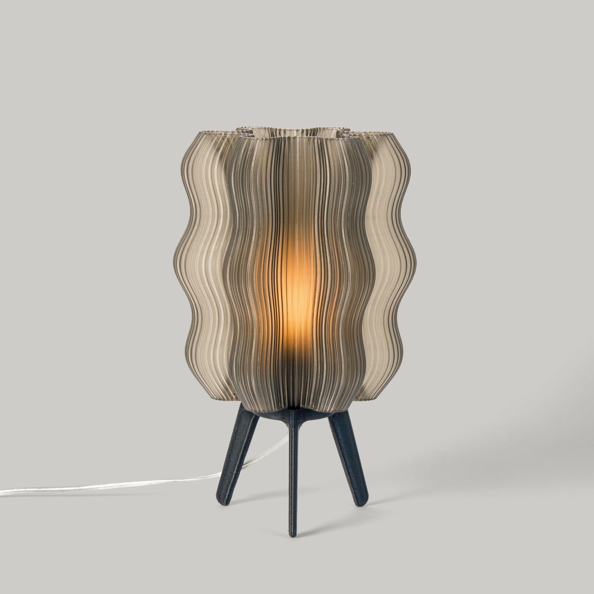 Wooj Design Wavy Recycled Plastic Sculptural Table Lamp