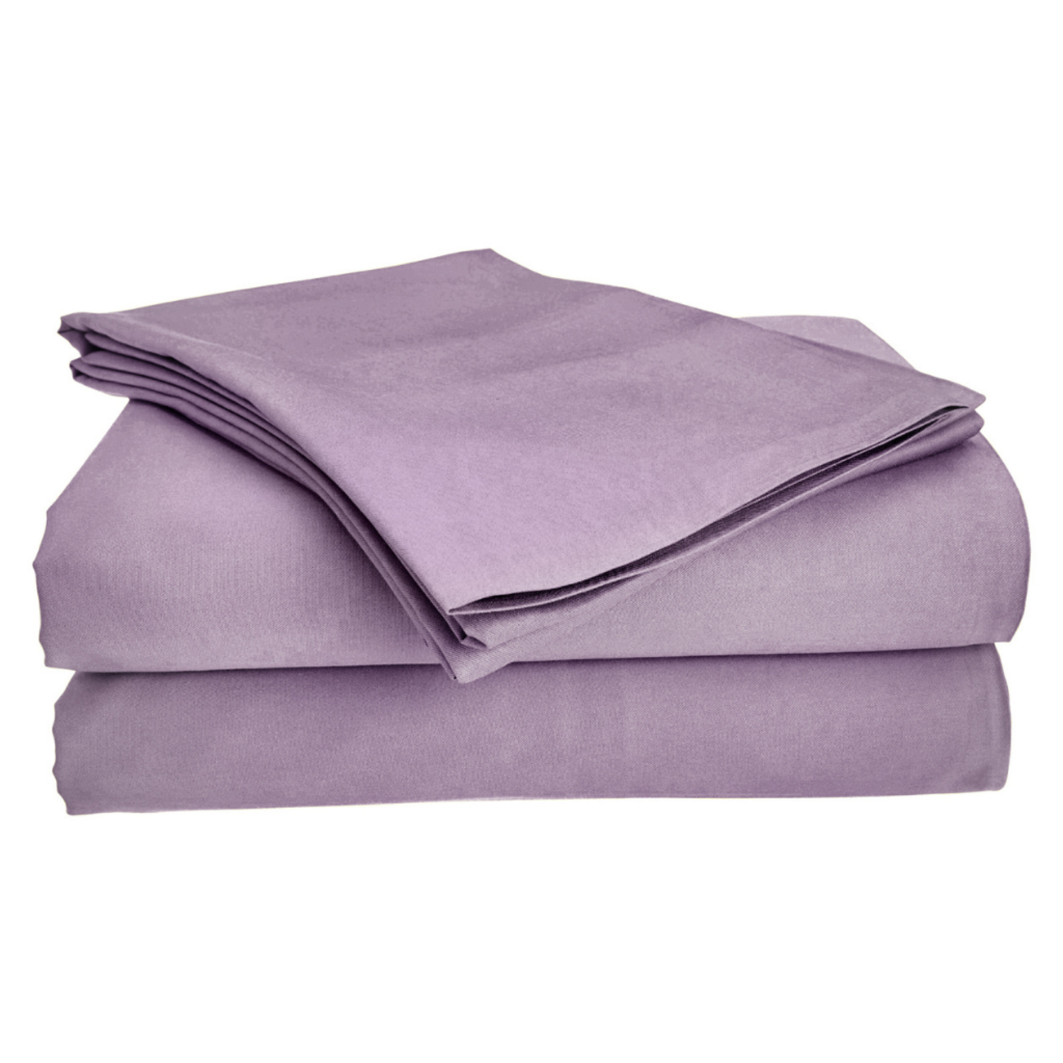 Four-piece bamboo viscose sheet set in neutral tone draped over a neatly made bed, showing silky smooth fabric texture