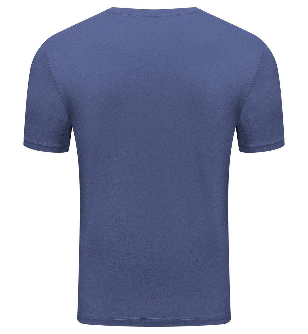 Men's tailored bamboo rayon crew neck t-shirt in Moody Gray, lightweight and slim-fitting