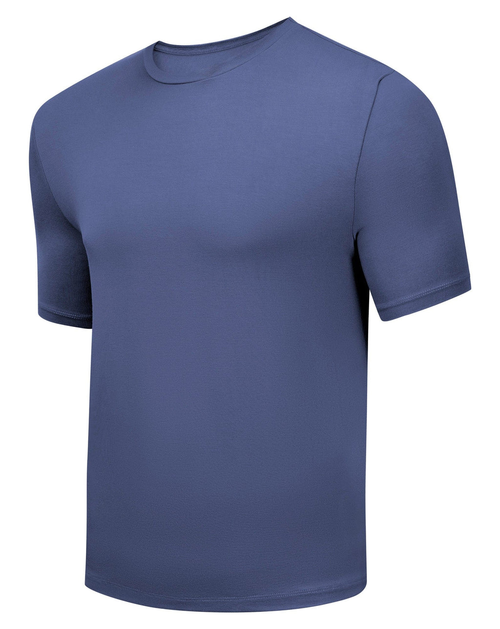 Men's tailored bamboo rayon crew neck t-shirt in Moody Gray, lightweight and slim-fitting
