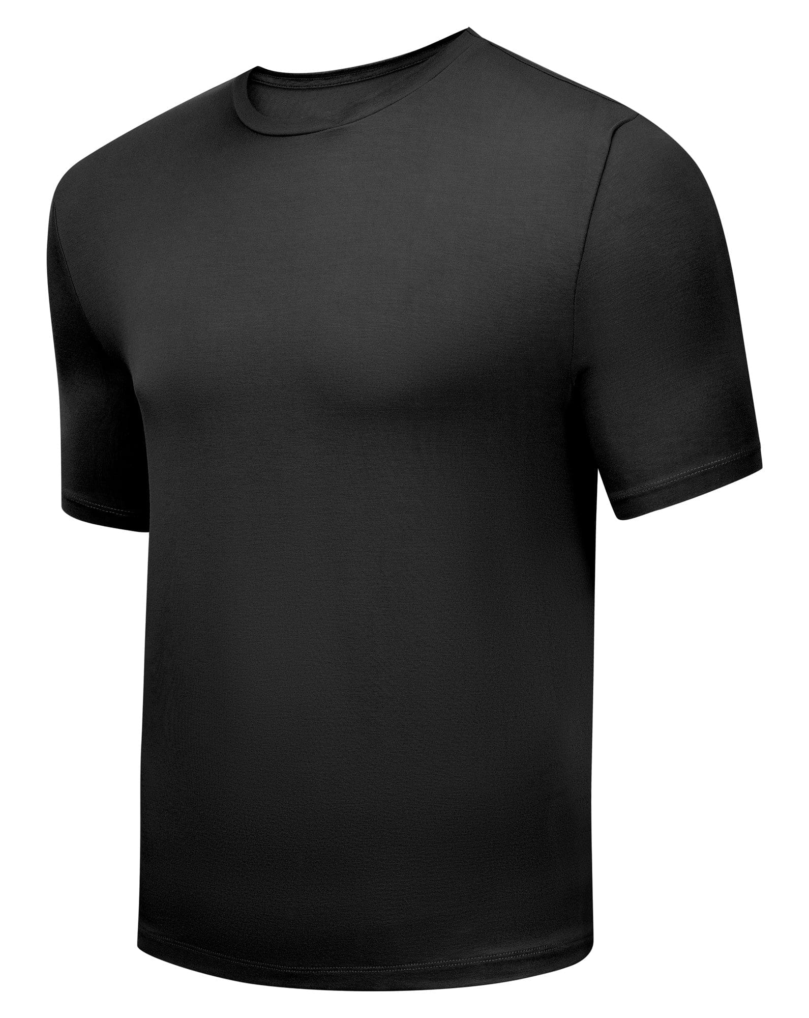 Men's tailored bamboo rayon crew neck t-shirt in Moody Gray, lightweight and slim-fitting