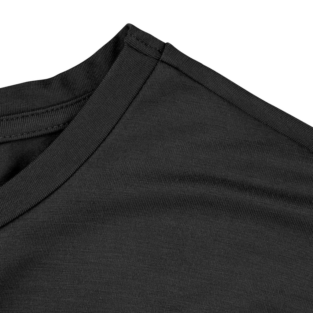 Men's tailored bamboo rayon crew neck t-shirt in Moody Gray, lightweight and slim-fitting