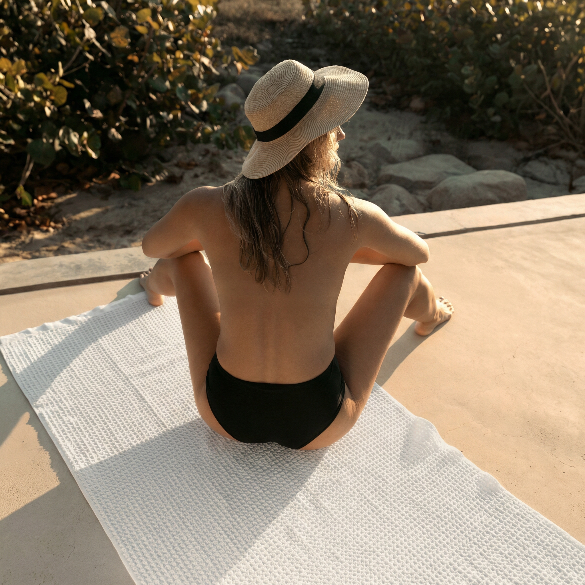 Italic Waffle 100% Australian Cotton Bath Towel
