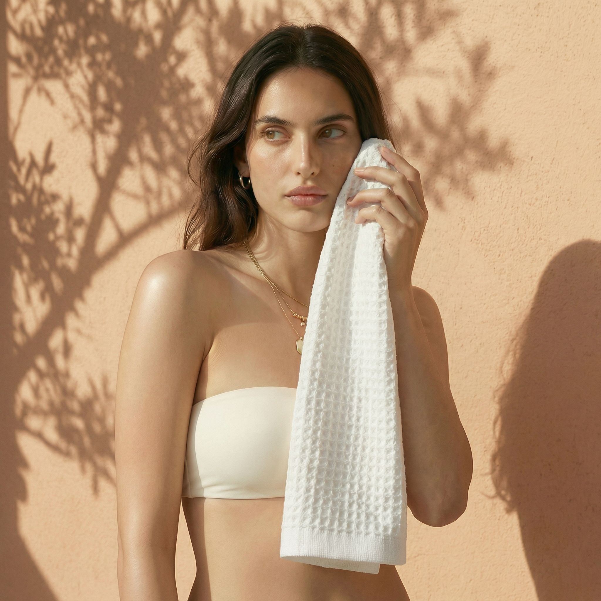 Italic Waffle 100% Australian Cotton Bath Towel