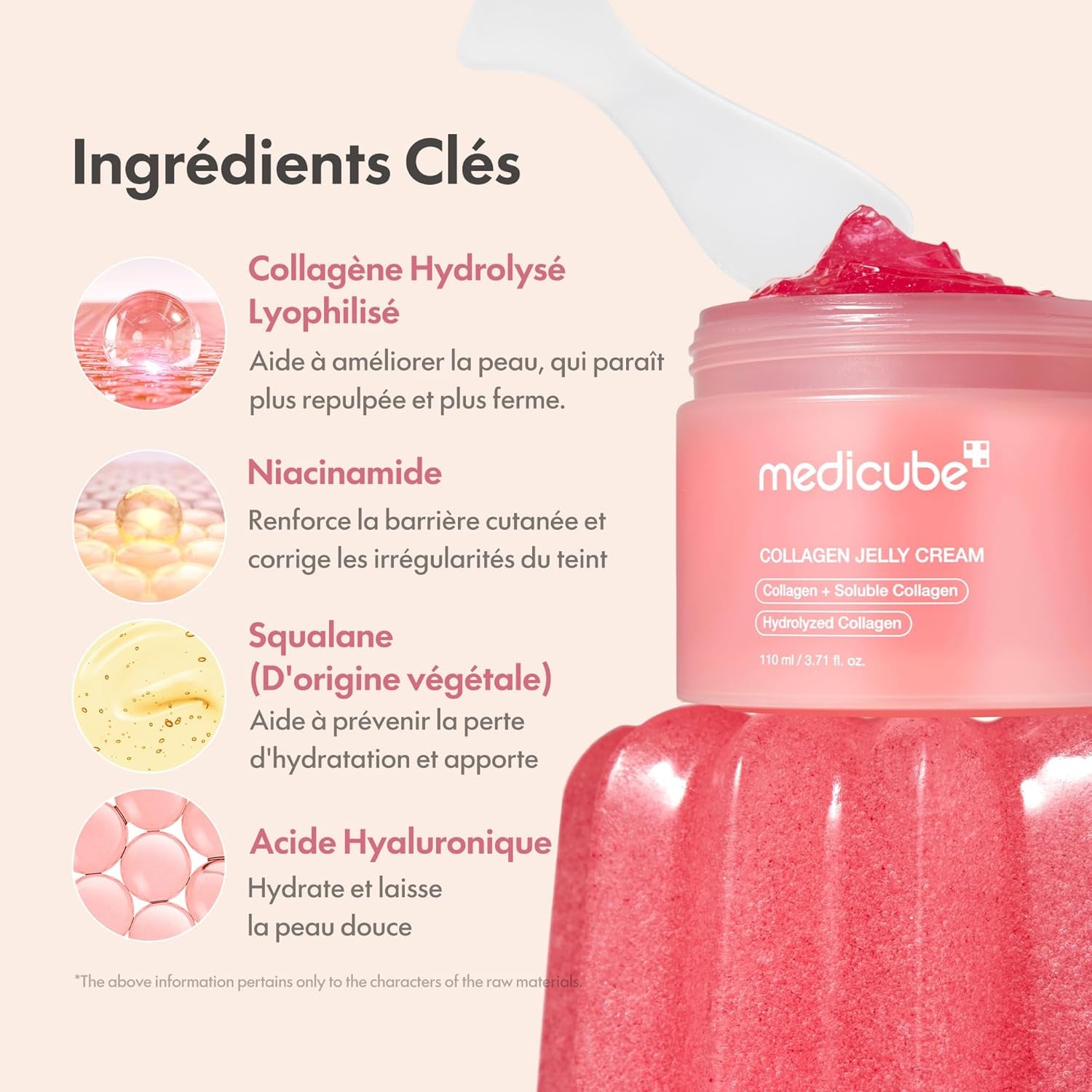 Medicube Collagen Jelly Cream with Niacinamide | Freeze-Dried Hydrolyzed Collagen for Enhanced Skin Barrier Hydration & 24-Hour Radiance | Promotes Plumper, Firmer Skin | 3.71 Fl. Oz