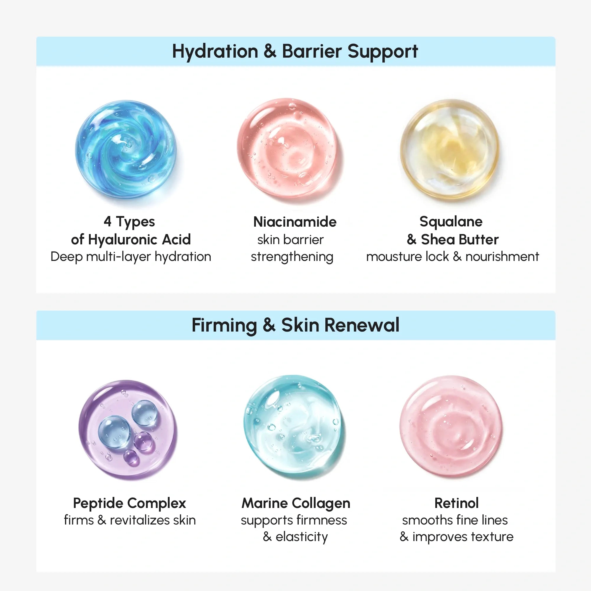 Marée Collagen Face Cream jar with lightweight deep-moisture formula for plump, lifted skin