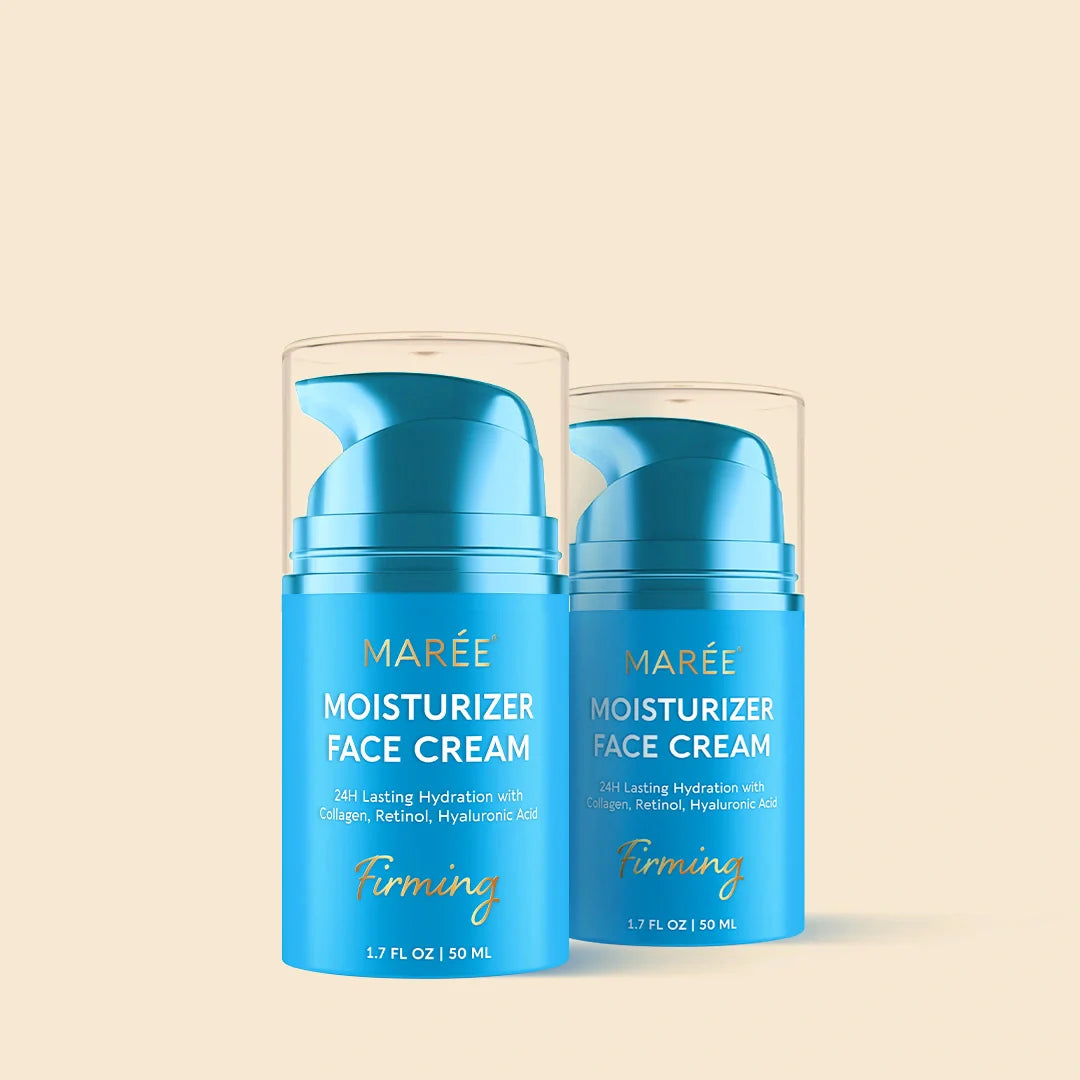 Marée Collagen Face Cream jar with lightweight deep-moisture formula for plump, lifted skin