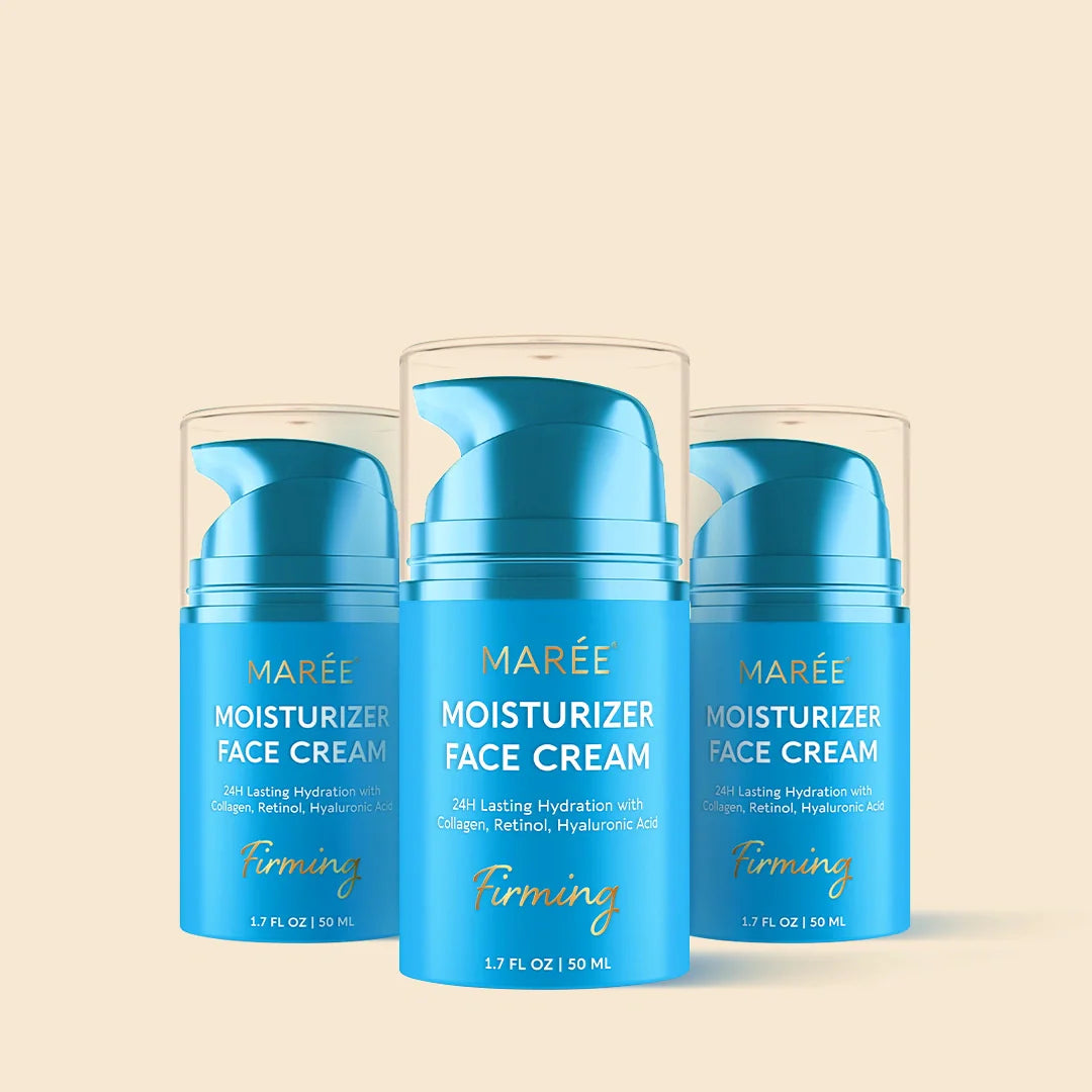 Marée Collagen Face Cream jar with lightweight deep-moisture formula for plump, lifted skin
