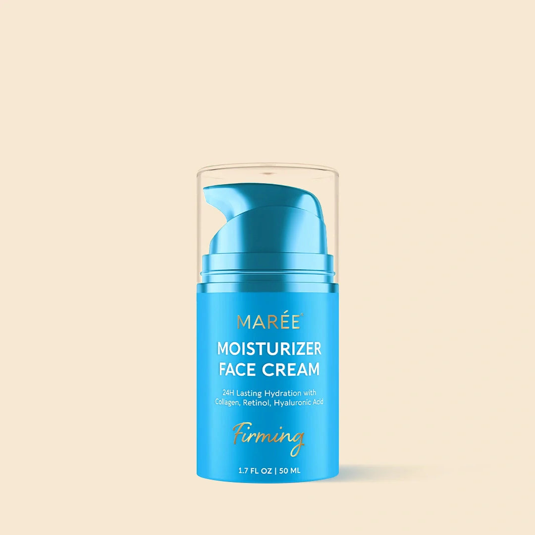 Marée Collagen Face Cream jar with lightweight deep-moisture formula for plump, lifted skin