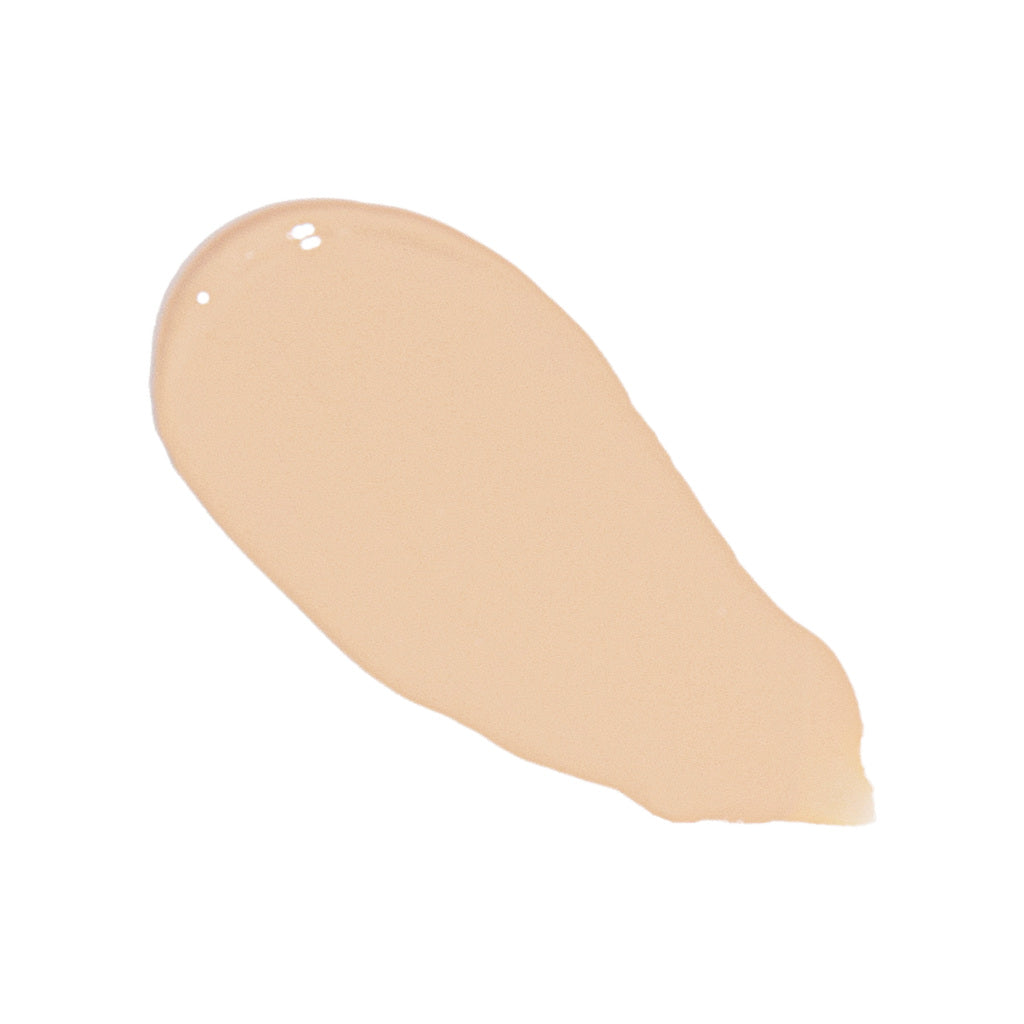 Super Serum Silk Foundation bottle with luminous natural glow finish, serum-texture hydrating peptide foundation