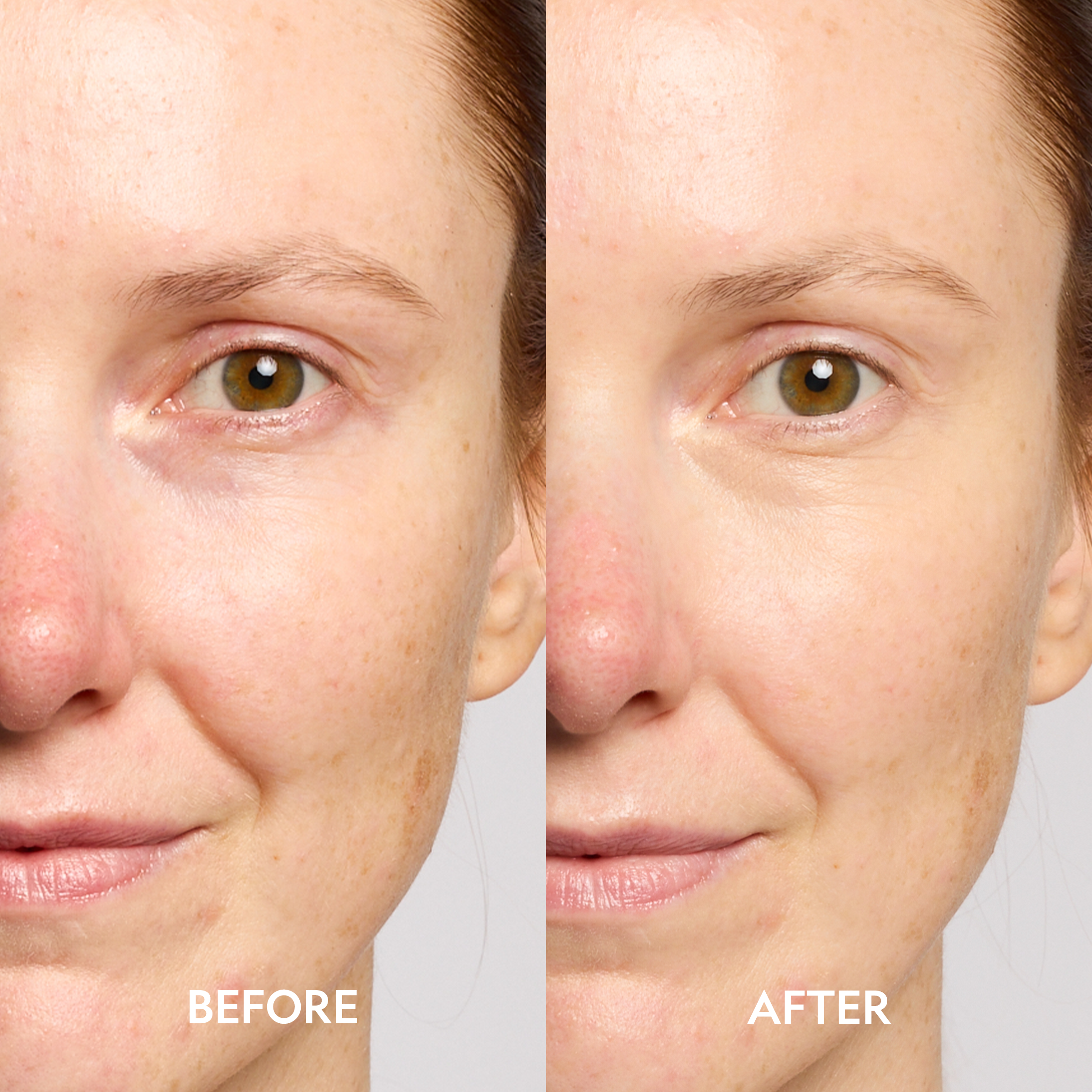 YENSA Super Bright Dark Circle Serum Peptide Corrector tube and applicator on a clean white surface