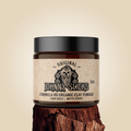 Formula 49 organic clay pomade jar on a clean surface, matte label, neutral background