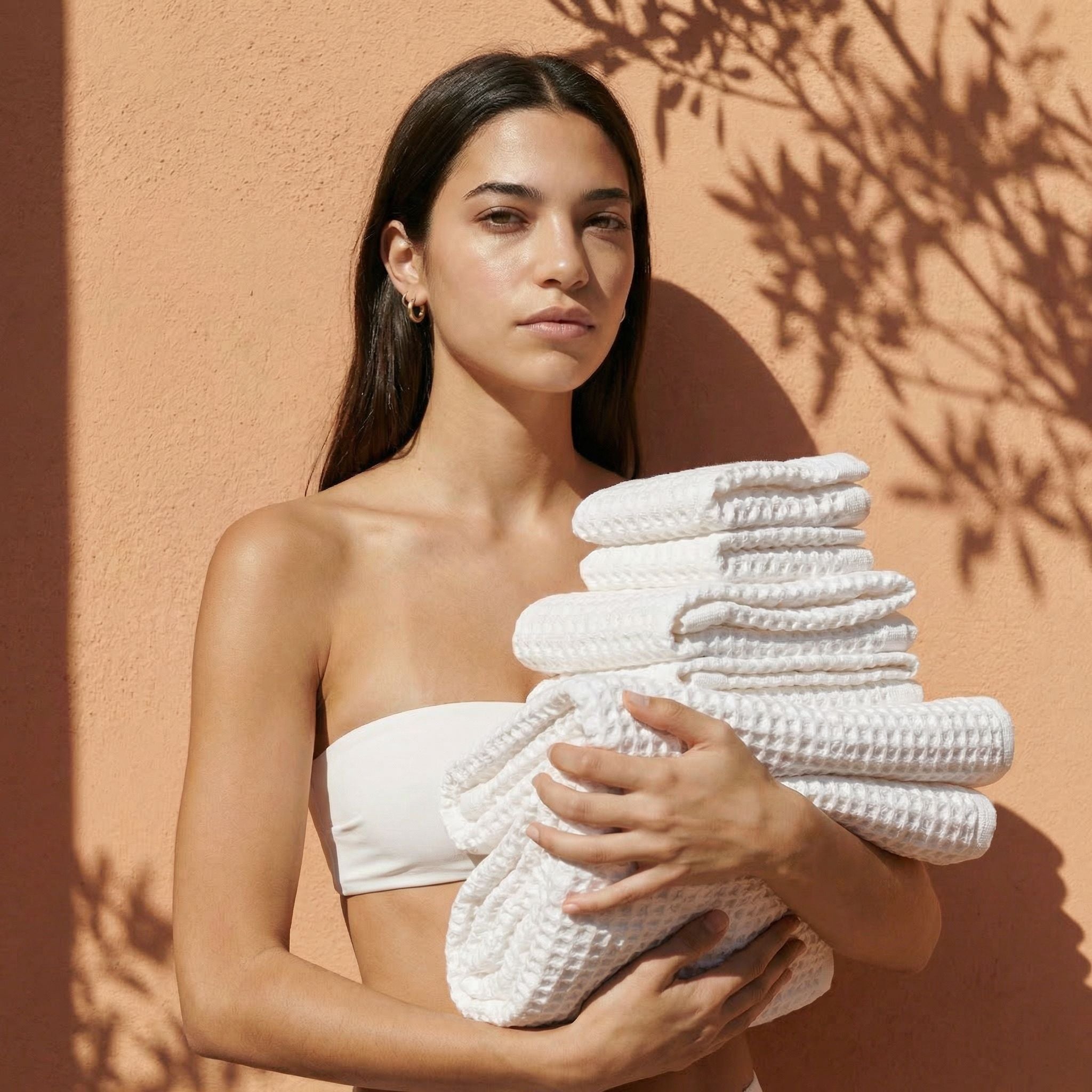 Italic Waffle 100% Australian Cotton Bath Towel