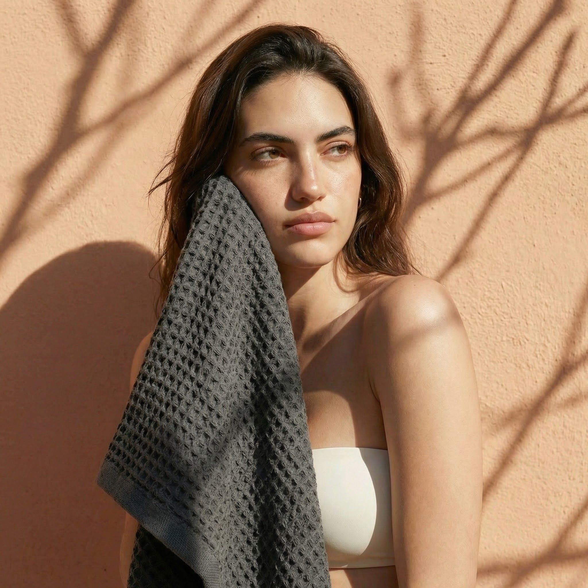 Italic Waffle 100% Australian Cotton Bath Towel