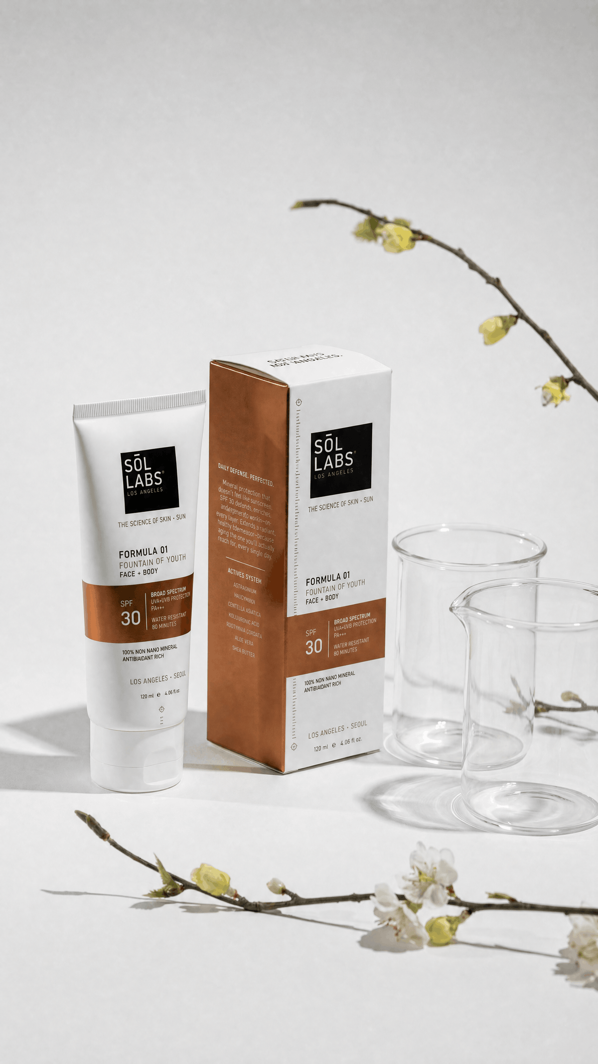 SOL LABS Fountain of Youth Mineral SPF 30 daily face and body sunscreen lotion