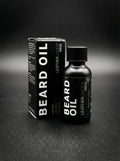 LeatherDaddy Skin Co. 1 oz beard oil bottle with amber dropper, plant-based softening formula for men