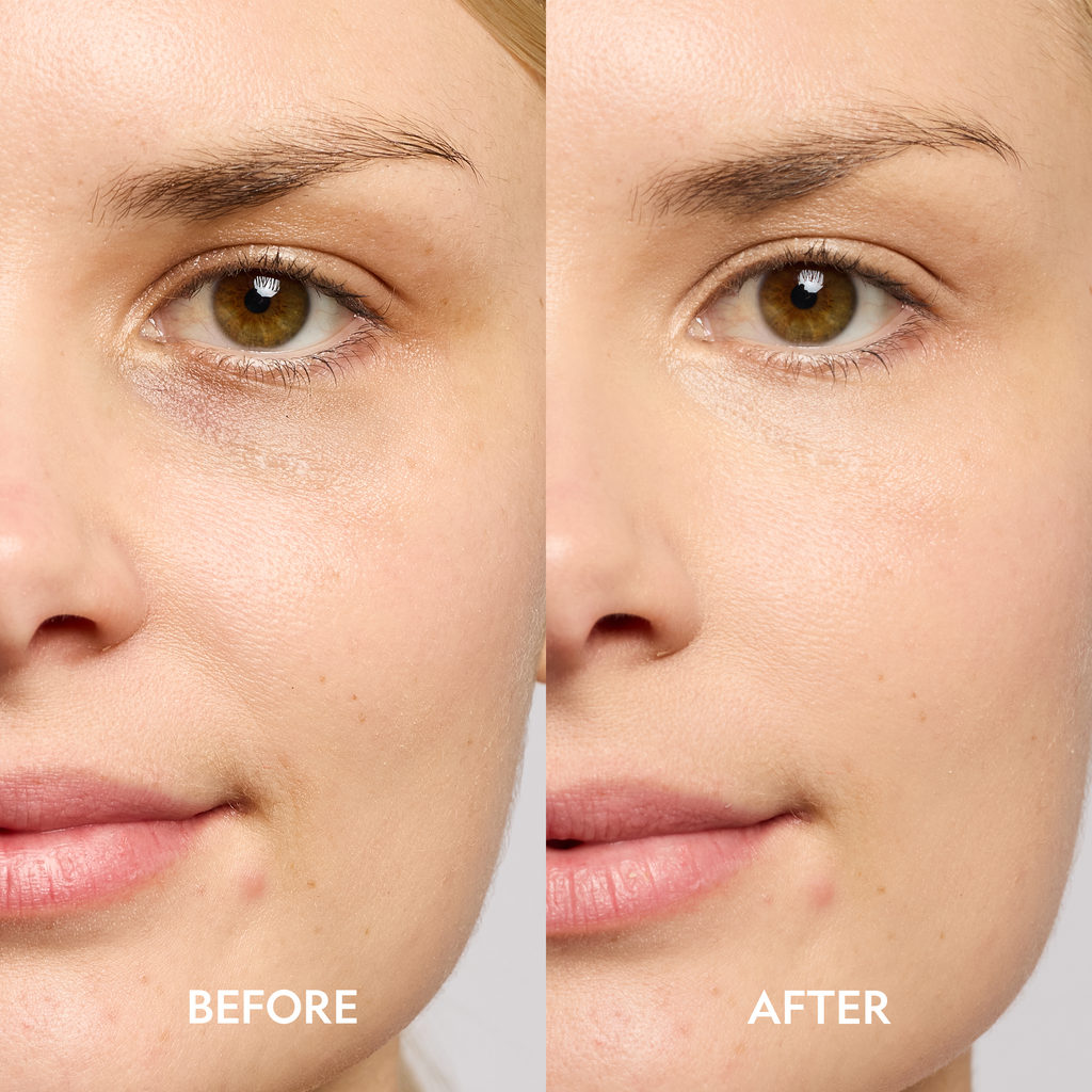 YENSA Super Bright Dark Circle Serum Peptide Corrector tube and applicator on a clean white surface