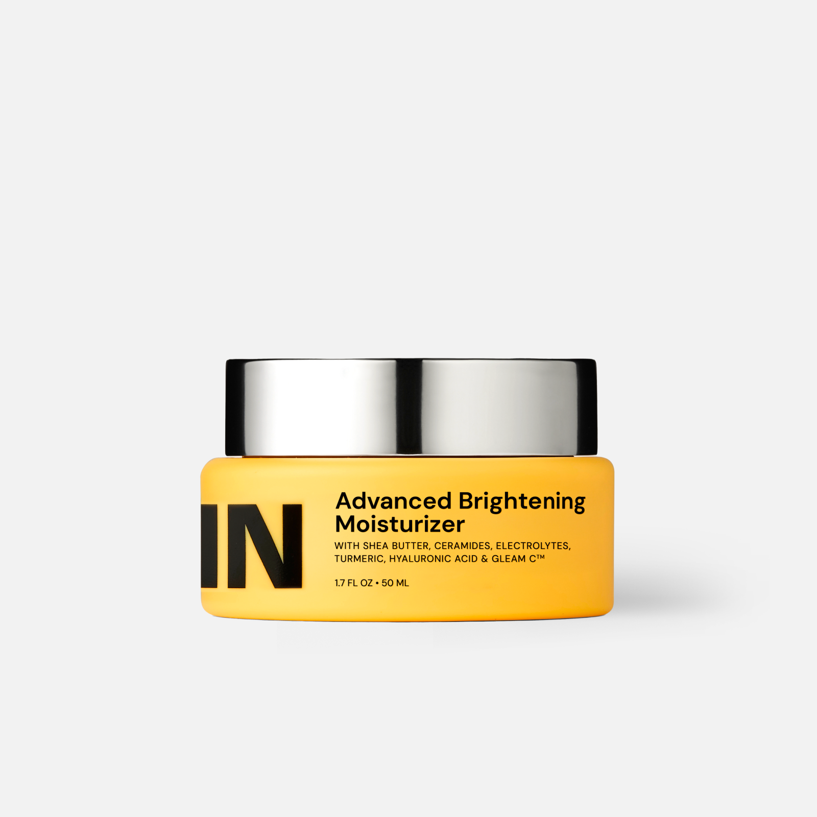 Advanced brightening daily moisturizer with Vitamin C and Hyaluronic Acid in minimalist packaging